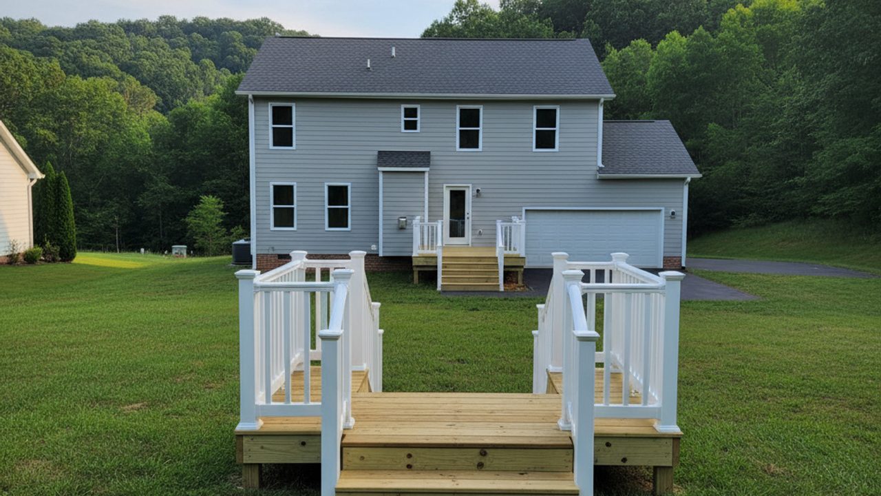 Deck Installation completed by Bartlett Deck Co in Munford, TN